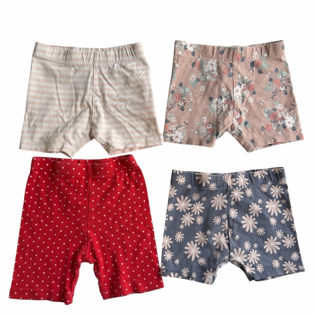 Set Of 4 Baby Girls' Cartwheel Shorts
